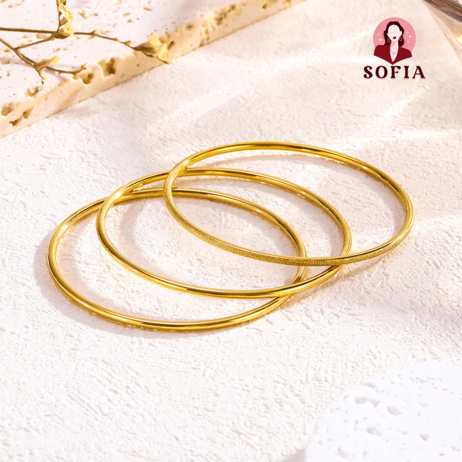 Bộ vòng tay vàng 18k 3 trong